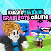 Escape Tsunami Brainrots Online is a fast-paced survival platformer in which players must scale a treacherous obstacle course to avoid a big incoming tsunami.