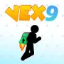 Vex 9 is a fun game that challenges your skills, speed, and thinking ability. You have to pass every level without dying if you want to complete the game quickly.