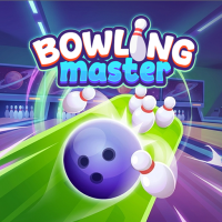 Bowling Master is an arcade bowling game that requires players to knock down all available pins and then clear as many boards in a row as possible to maintain a winning streak.