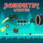 Dashmetry Winter allows users to manage a geometric figure that moves autonomously and jumps, dodges, and traverses dangerous, spiked landscapes.