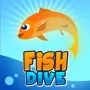 Fish Dive is an endless arcade game where you have to control the fish to swim and dive accurately to escape dangers and keep going as long as you can.