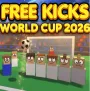 Free Kicks World Cup 2026 is a great football arcade game with penalty shootouts and free kicks. Your shoots, saves, and decisions will affect your team's future.
