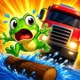  Frogie - Cross the Road is a fast-paced arcade adventure in which you must help a frog cross dangerous lanes, avoiding obstacles while trying to survive as long as possible. 