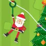 Santa Go requests that you navigate Santa through the icy course, leaping over obstacles, averting hazards, and gathering presents. 