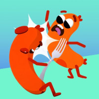 Sausage Battle is a chaotic 3D arena game in which you knock opponents into traps, gain strength, and survive as the last sausage remaining.