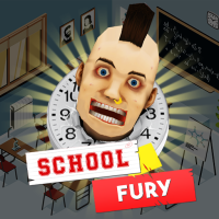 In the simulation game School Fury, players assume control of a defiant student who dashes through classrooms replete with furniture, supplies, and other potentially breakable objects. The objective is to destroy as many as can be done within the allotted period.