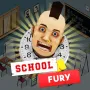 In the simulation game School Fury, players assume control of a defiant student who dashes through classrooms replete with furniture, supplies, and other potentially breakable objects. The objective is to destroy as many as can be done within the allotted period.