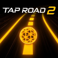 Tap Road 2 is a fast-paced endless runner game. Players roll a ball through increasingly difficult obstacles, collecting decorative items and competing for higher scores on the global leaderboard.