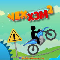 Vex X3M 2 is an adventure racing game whereby players must navigate 30 challenging, obstacle-laden stages and execute somersaults to get the fastest completion time.