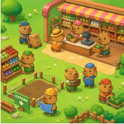 Capybara Mart is open! Join the fun now!