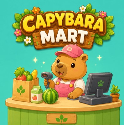 Play Capybara Mart now and explore the adorable bazaar!